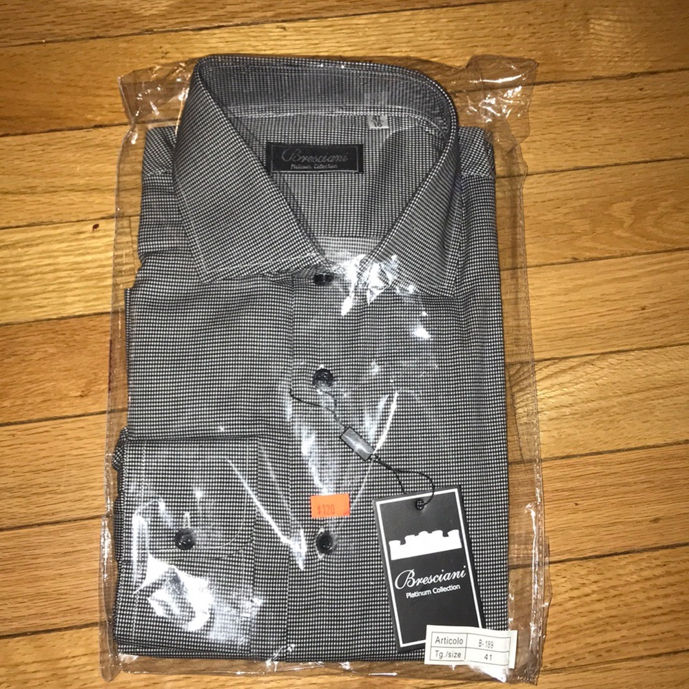 🎁Men’s Bresciani Platinum Collection Dress shirt